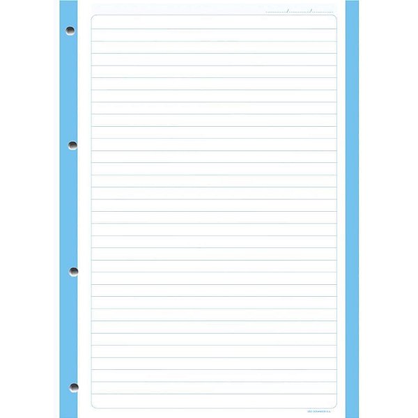Bloco para Fichário Universitáriomonobloco Color 96F 200X275MM PCT com 05