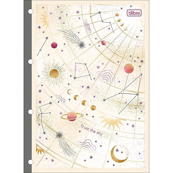 Bloco para Fichário Universitário Magic 80 Folhas PCT com 05