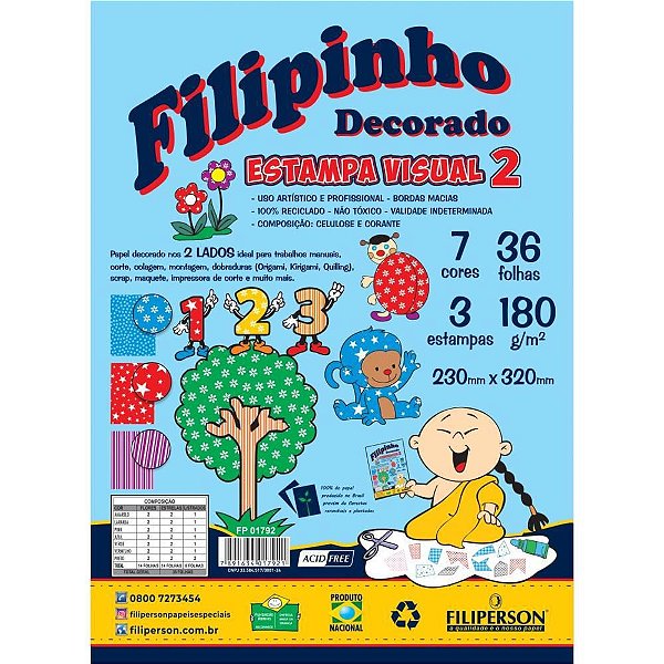 Bloco para Educação Artística Textura 2 Decorado A4 180G 36 Folhas