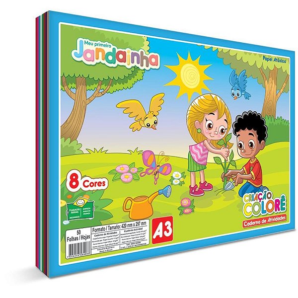 Bloco para Educação Artística Jandaia Colore A3 32 Folhas 75G