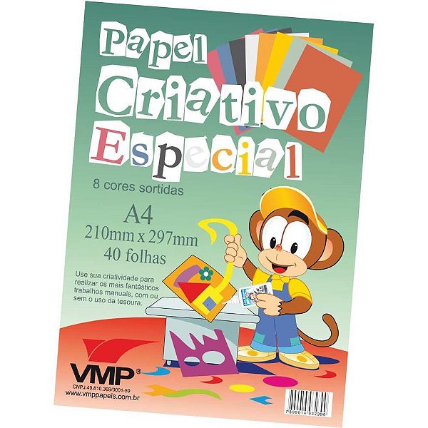 Bloco para Educação Artística Especial A-4 8CORES 40F 6OG