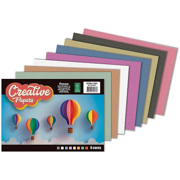 Bloco para Educação Artística Creative Papers Foroni 40 Folhas 80G