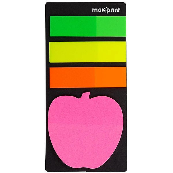 Bloco Marcador Página Adesivo 45X12MM 4 Cores Maca 20F