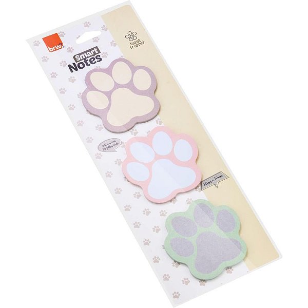 Bloco de Recado Autoadesivo SMART Notes Tokens PET 25FLS