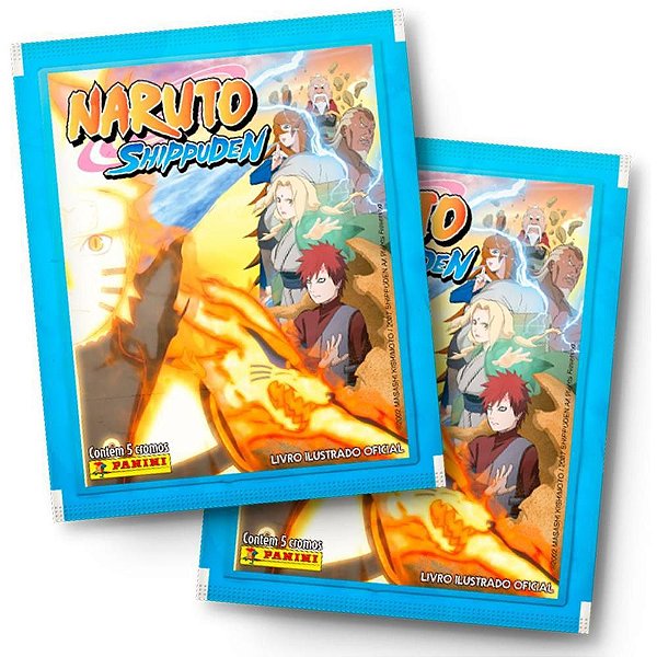 Figurinhas Naruto Shippuden Envelope com 5 PCT com 20