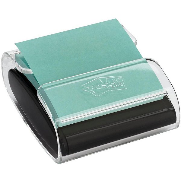Bloco de Recado POST-IT Dispensador POP UP Transparente e Preto