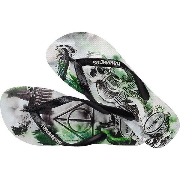 Chinelo Havaianas Licenciado HARRY Potter 41/2 BRANCO/PRETO