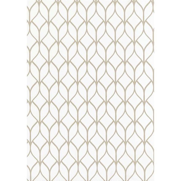 Papel de Parede Plástico Adesivo 45CM X 15M Hana Branca