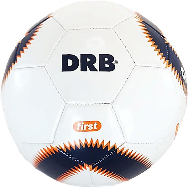 Bola de Futebol de Campo Dribbling FIRST PVC BRANCO/AZUL/VERMELHO