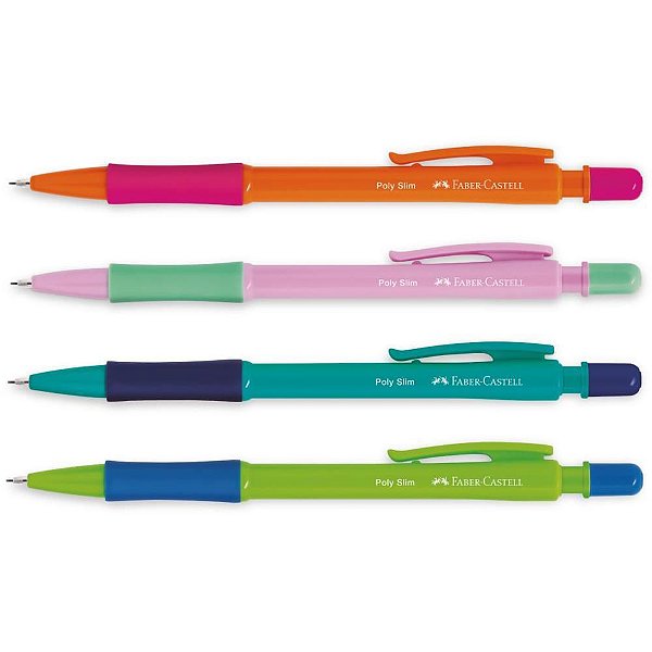 Lapiseira 0.5MM POLY SLIM MIX - Blister com 2 Unidades