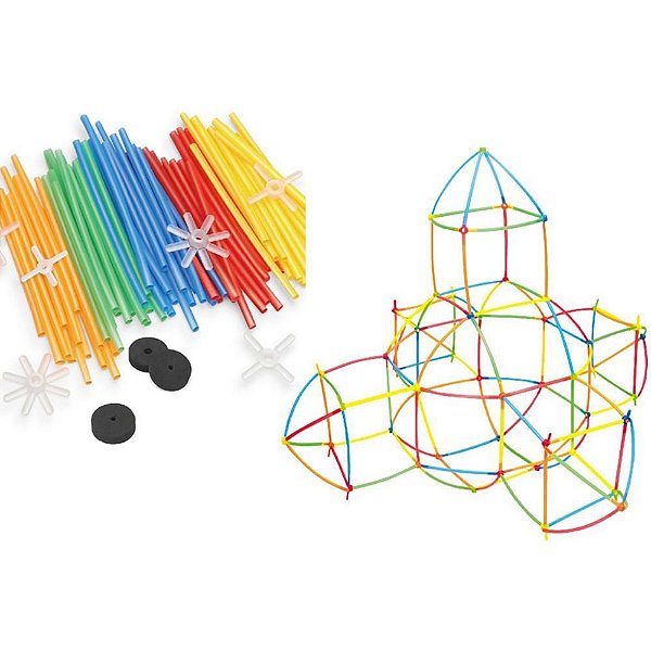 Brinquedo Diverso Connectubo 0.6CM 238 PCS