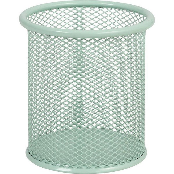 Acessório para Mesa Aramado para Caneta Redondo Verde Pastel