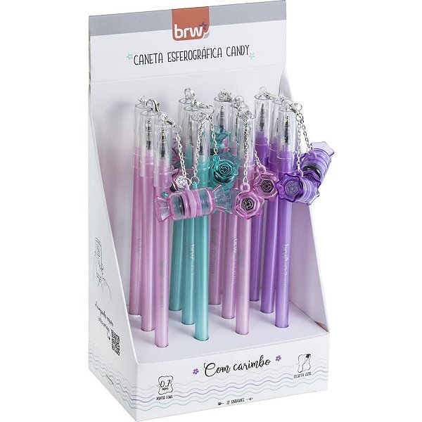 Caneta Esferográfica Divert GEL CANDY 0.7MM com Carimbo - Display com 1