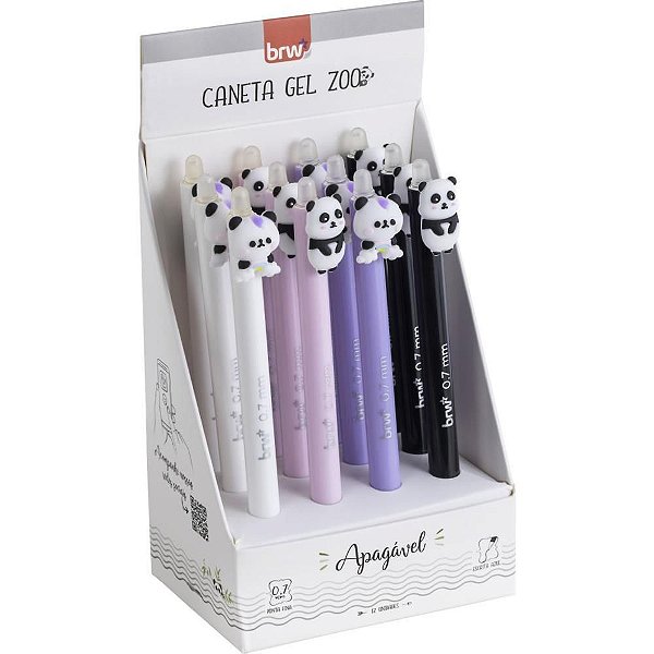 Caneta Esferográfica Divert GEL Zoo APAGAV 0.7MM(S) DP com 12
