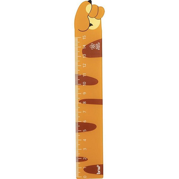 Régua Plástica 15CM - Estampa Sortida PET (caixa com 12)