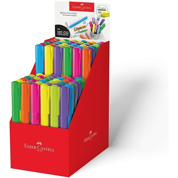 Caneta Marca Texto Grifpen NEON/PASTEL 70 Unidades Sortidas