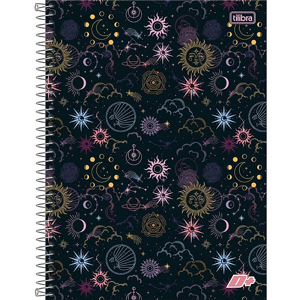 Caderno 10X1 Capa Dura D+ Feminino 200 Folhas Pacote com 04