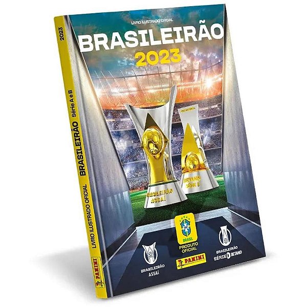 álbum de Figurinhas Brasileirão 2023 Capa Dura CX com 10