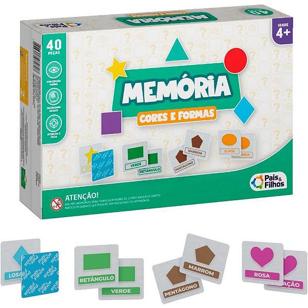 Jogo da Memória OPOSTOS 54 Pecas