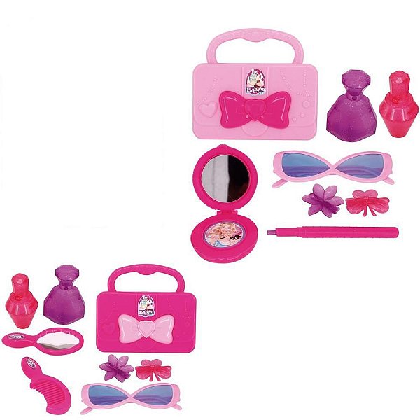Maquiagem e Beleza Infantil KIT Fashion 8 PCS