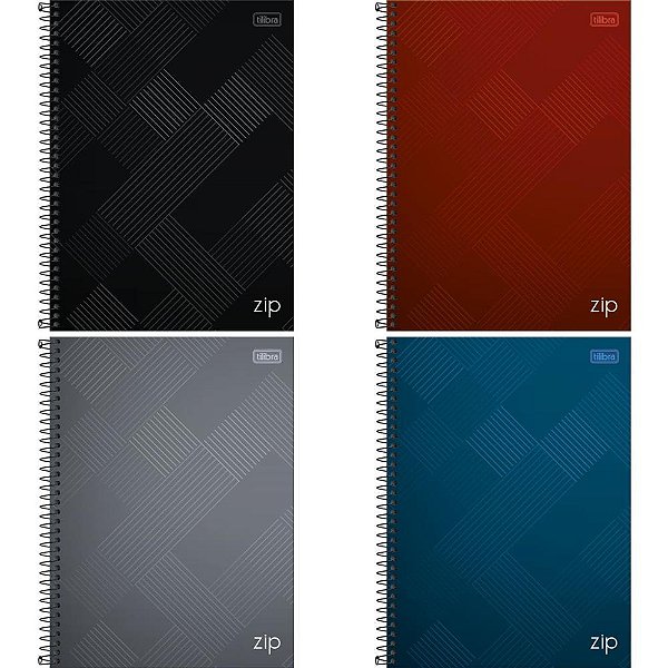 Caderno 10X1 Capa Dura ZIP 160 Folhas PCT com 04