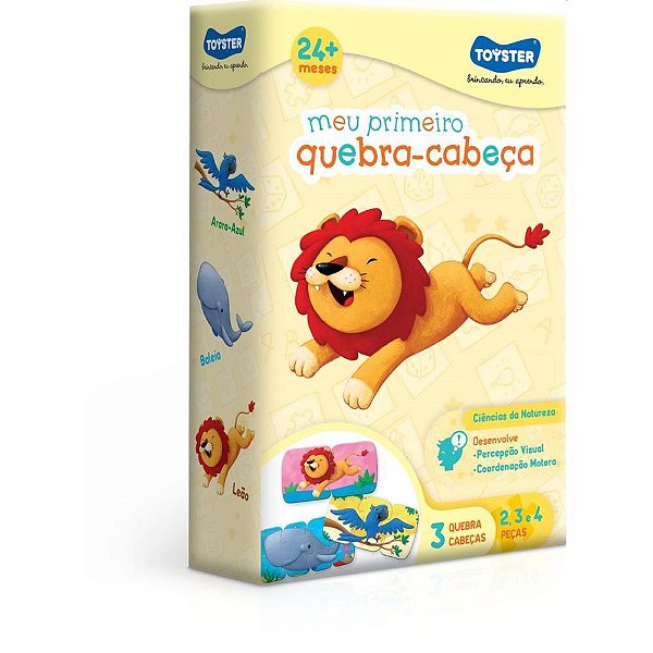 QUEBRA-CABEÇA Cartonado Meu Primeiro Q.C. 2/3/4 Peças