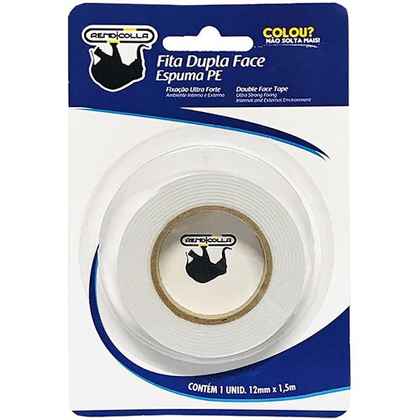 Fita Dupla Face Espuma 12MM X 1,5M