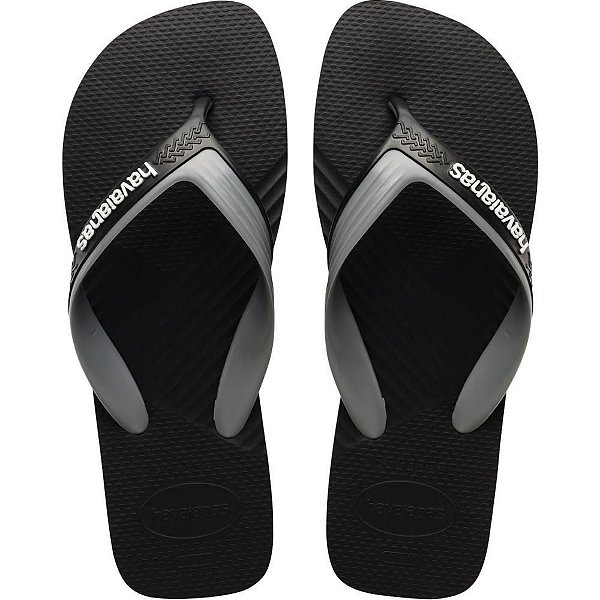 Chinelo Havaianas Masculino Dual 41/2 PRETO/CINZA AÇO