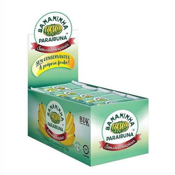 Doce Bananinha sem Açúcar 23G - Pacote com 20