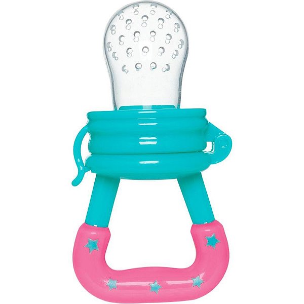 Porta Frutinhas de Silicone para Bebê - Rosa