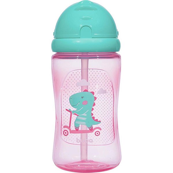 Squeeze Dino Patinete Rosa 400ML FLIPT