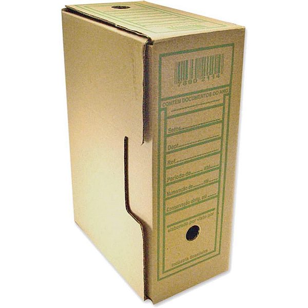 Arquivo Morto de Papelão 35 X 13,3 X 24,7 CM 240G – Pacote com 25 Unidades