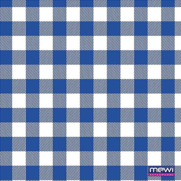 TNT Estampado 1,40M X 25M Xadrez Azul Royal 40G