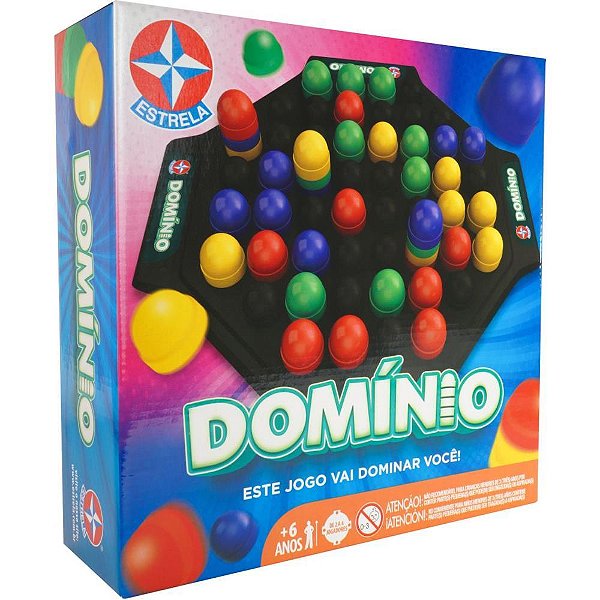 Jogo de Tabuleiro Dominio - a Partir de 6ANOS,