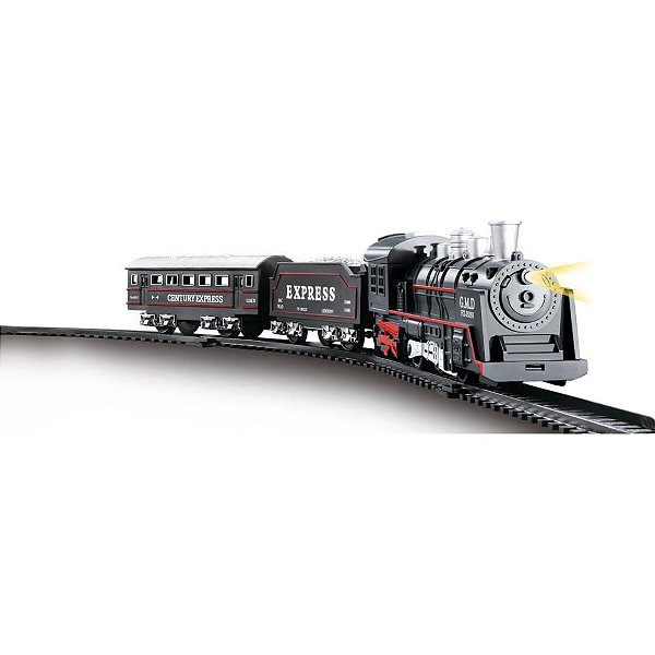 Pista TREM Locomotiva com LUZ e Som
