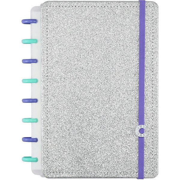 Caderno Inteligente A5 LET´S Glitter Silver 2.0