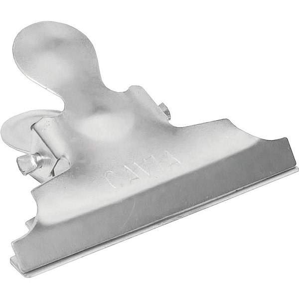 Prendedor de Papel Galvanizado Grande 95MM - Pacote com 12