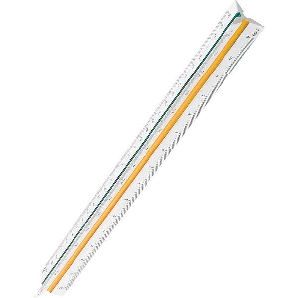 Escalímetro Triangular 30CM.