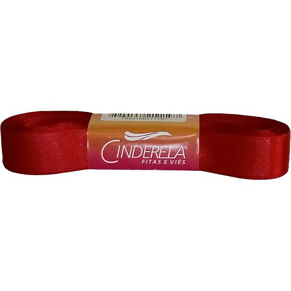 Fita de Cetim 15MM 10M. Vermelho