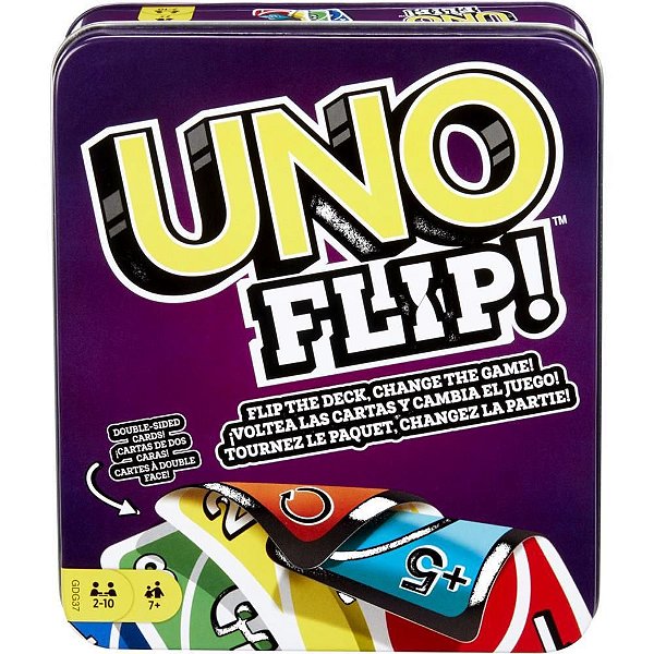 Jogo de Cartas UNO FLIP - Edição Lata