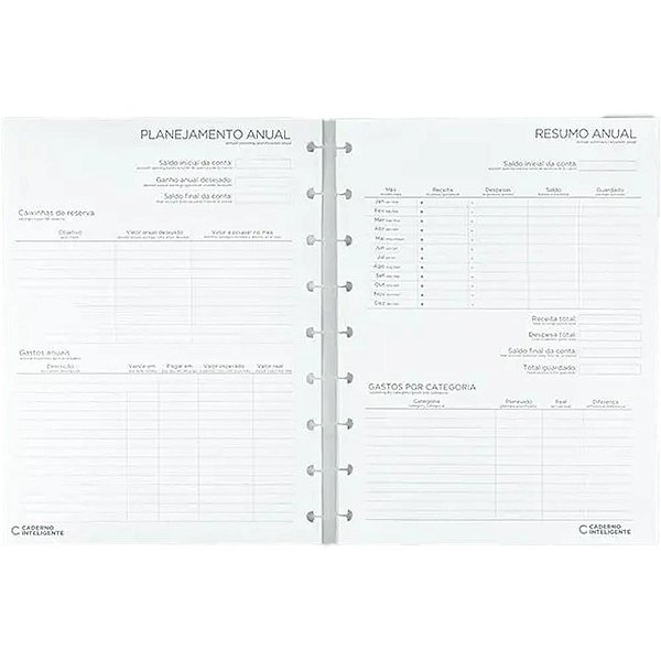 Caderno Inteligente Planner Médio BY Mari FINANC.N/DATADO