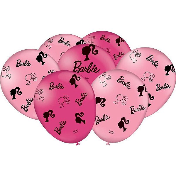 Balão Decorado N.09 Barbie - Pacote com 25