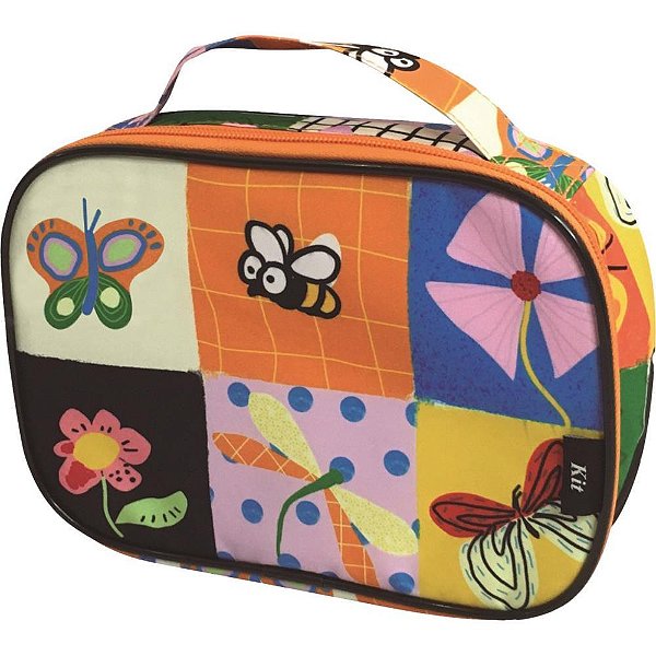 Estojo Tecido Juvenil Patchwork