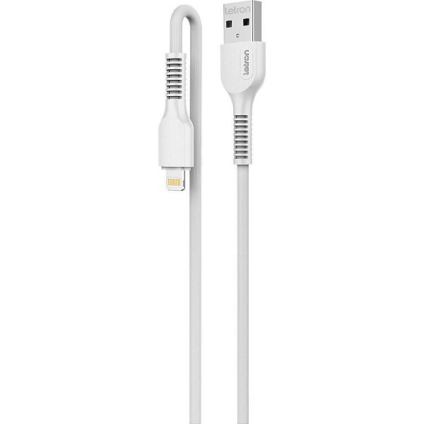 Cabo USB Letron Lightning 2.4A 2 Metros Branco