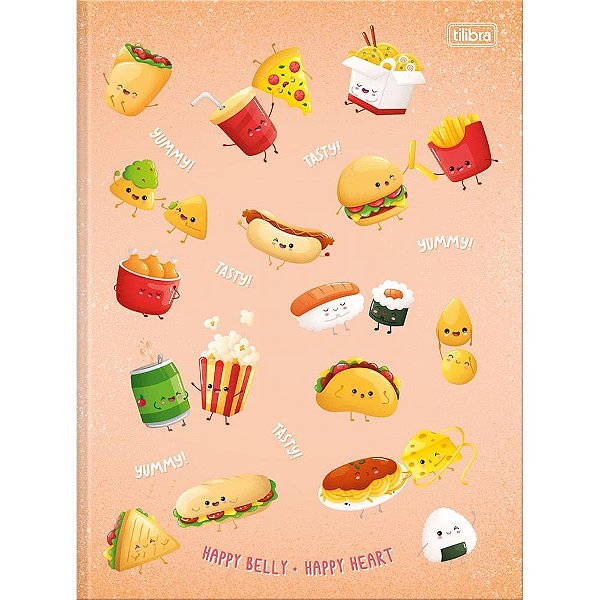 Caderno Brochurão Capa Dura Taste 80 Folhas