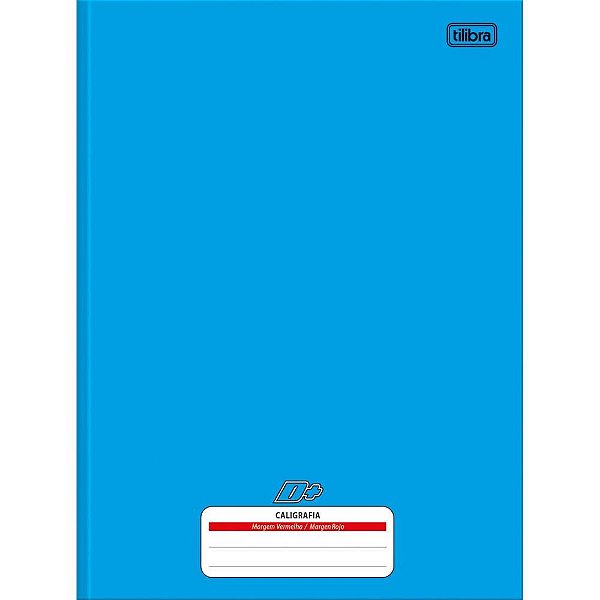 Caderno de Caligrafia Capa Dura D+ 96 Folhas Universitário Brochura Azul