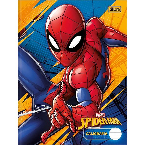 Caderno Caligrafia Brochura Capa Dura SPIDER-MAN 40 Folhas