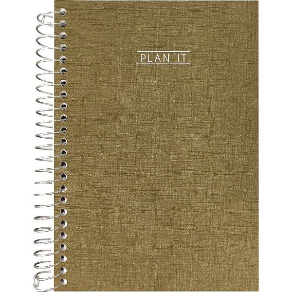 Agenda Planner Permanente PLAN IT Espiral CD Bronze 80FL