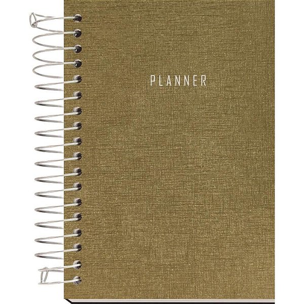Agenda Planner Permanente SCRATCH Espiral CD Bronze 160F