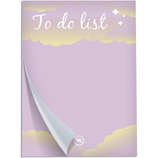 Bloco para Rascunho Descorado TO do LIST 30FLS